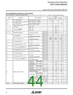 浏览型号M37478M4-458FP的Datasheet PDF文件第44页