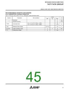 浏览型号M37478M4-458FP的Datasheet PDF文件第45页