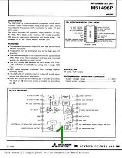 浏览型号M51496P的Datasheet PDF文件第1页