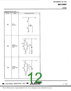 浏览型号M51496P的Datasheet PDF文件第12页