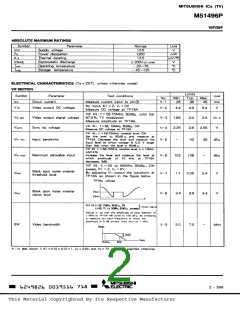 浏览型号M51496P的Datasheet PDF文件第2页