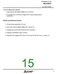 浏览型号M52769FP的Datasheet PDF文件第15页