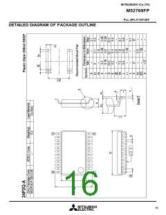 浏览型号M52769FP的Datasheet PDF文件第16页