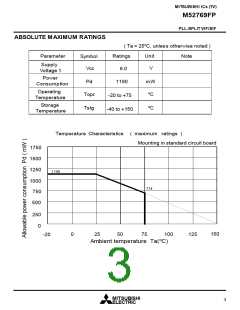 浏览型号M52769FP的Datasheet PDF文件第3页