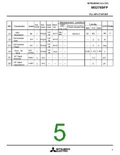 浏览型号M52769FP的Datasheet PDF文件第5页