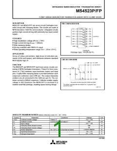 浏览型号M54523P的Datasheet PDF文件第1页