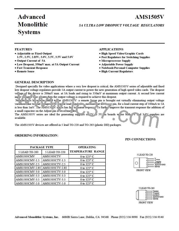 AMS1505CMV-25图片预览