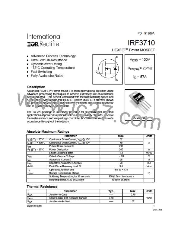 IRF3710图片预览