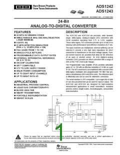 浏览型号ADS1241-EVM的Datasheet PDF文件第1页
