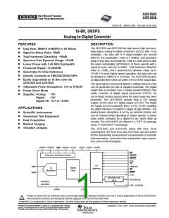 浏览型号ADS1605的Datasheet PDF文件第1页