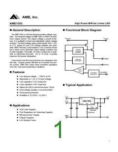 浏览型号AME1505ACBV330Z的Datasheet PDF文件第1页