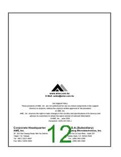 浏览型号AME1505ACBV330Z的Datasheet PDF文件第12页