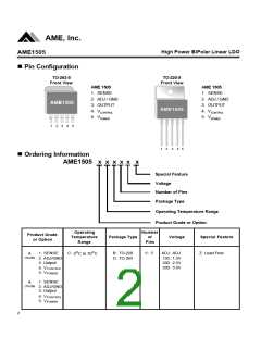 浏览型号AME1505ACBV330Z的Datasheet PDF文件第2页