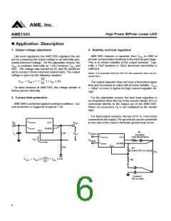 浏览型号AME1505ACBV330Z的Datasheet PDF文件第6页