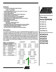 浏览型号AT24C01A-10SI的Datasheet PDF文件第1页