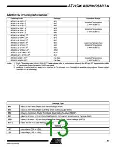 浏览型号AT24C01A-10SI的Datasheet PDF文件第13页