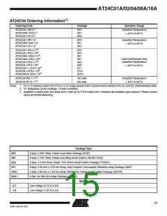 浏览型号AT24C01A-10SI的Datasheet PDF文件第15页