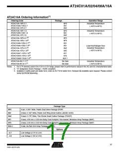 浏览型号AT24C01A-10SI的Datasheet PDF文件第17页