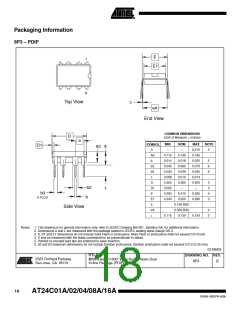 浏览型号AT24C01A-10SI的Datasheet PDF文件第18页