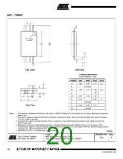 浏览型号AT24C01A-10SI的Datasheet PDF文件第20页