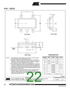 浏览型号AT24C01A-10SI的Datasheet PDF文件第22页