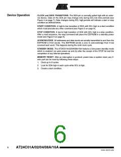 浏览型号AT24C01A-10SI的Datasheet PDF文件第6页
