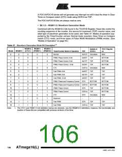 浏览型号ATMEGA16L-8MI的Datasheet PDF文件第106页