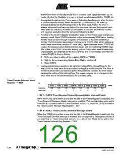 浏览型号ATMEGA16L-8MI的Datasheet PDF文件第126页