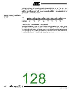 浏览型号ATMEGA16L-8MI的Datasheet PDF文件第128页