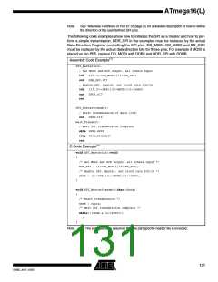 浏览型号ATMEGA16L-8MI的Datasheet PDF文件第131页