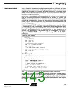 浏览型号ATMEGA16L-8MI的Datasheet PDF文件第143页