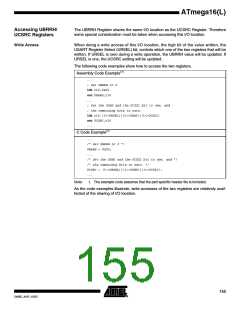 浏览型号ATMEGA16L-8MI的Datasheet PDF文件第155页