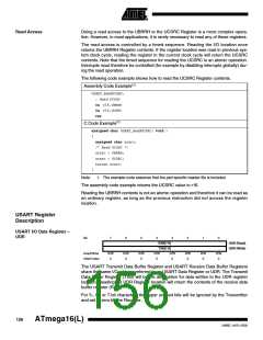 浏览型号ATMEGA16L-8MI的Datasheet PDF文件第156页