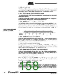 浏览型号ATMEGA16L-8MI的Datasheet PDF文件第158页