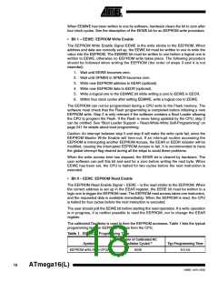 浏览型号ATMEGA16L-8PC的Datasheet PDF文件第18页