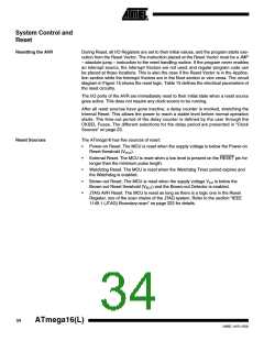 浏览型号ATMEGA16L-8MI的Datasheet PDF文件第34页