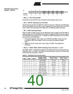 浏览型号ATMEGA16L-8MI的Datasheet PDF文件第40页