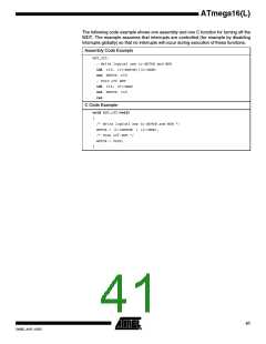 浏览型号ATMEGA16L-8MI的Datasheet PDF文件第41页