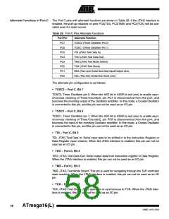 浏览型号ATMEGA16L-8MI的Datasheet PDF文件第58页