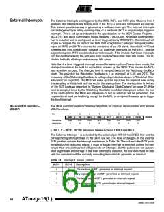 浏览型号ATMEGA16L-8MI的Datasheet PDF文件第64页