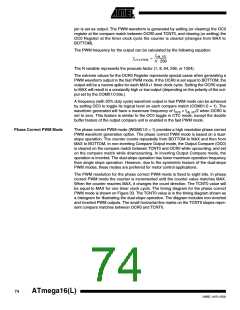 浏览型号ATMEGA16L-8MI的Datasheet PDF文件第74页