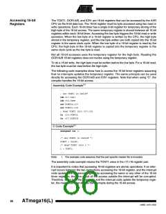 浏览型号ATMEGA16L-8MI的Datasheet PDF文件第86页