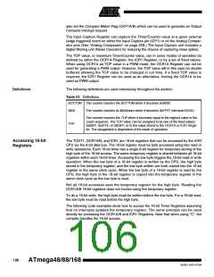 浏览型号ATMEGA48PA-CCU的Datasheet PDF文件第106页