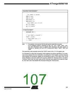 浏览型号ATMEGA48PA-CCU的Datasheet PDF文件第107页