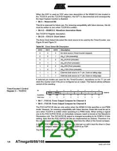 浏览型号ATMEGA48PA-CCU的Datasheet PDF文件第128页