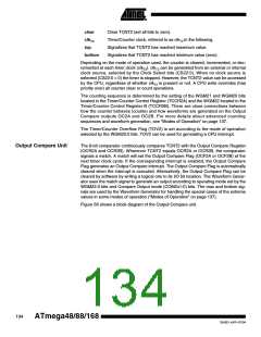 浏览型号ATMEGA48PA-CCU的Datasheet PDF文件第134页