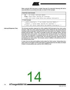 浏览型号ATMEGA48PA-CCU的Datasheet PDF文件第14页