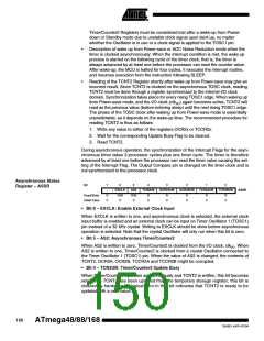 浏览型号ATMEGA48PA-CCU的Datasheet PDF文件第150页