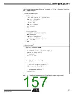 浏览型号ATMEGA48PA-CCU的Datasheet PDF文件第157页