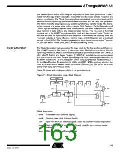 浏览型号ATMEGA48PA-CCU的Datasheet PDF文件第163页